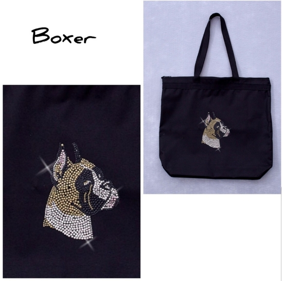 Handbags - 5⭐💥LAST ONE💥 Boxer Rhinestone Stud Tote Bag